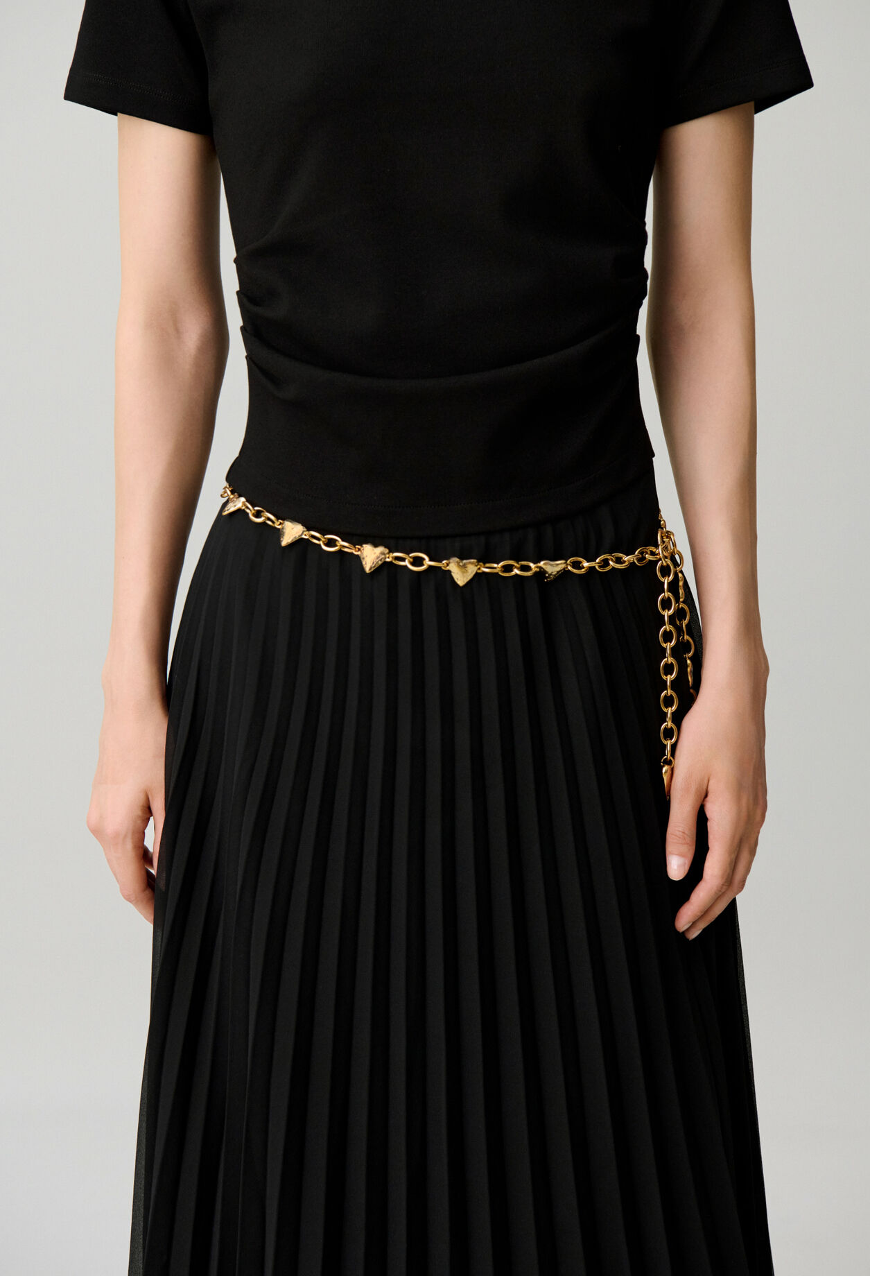 Ceinture bijoux coeur martel&eacute;