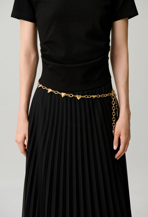 Ceinture bijoux coeur martel&eacute;