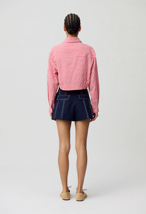 Chemise &agrave; carreaux vichy