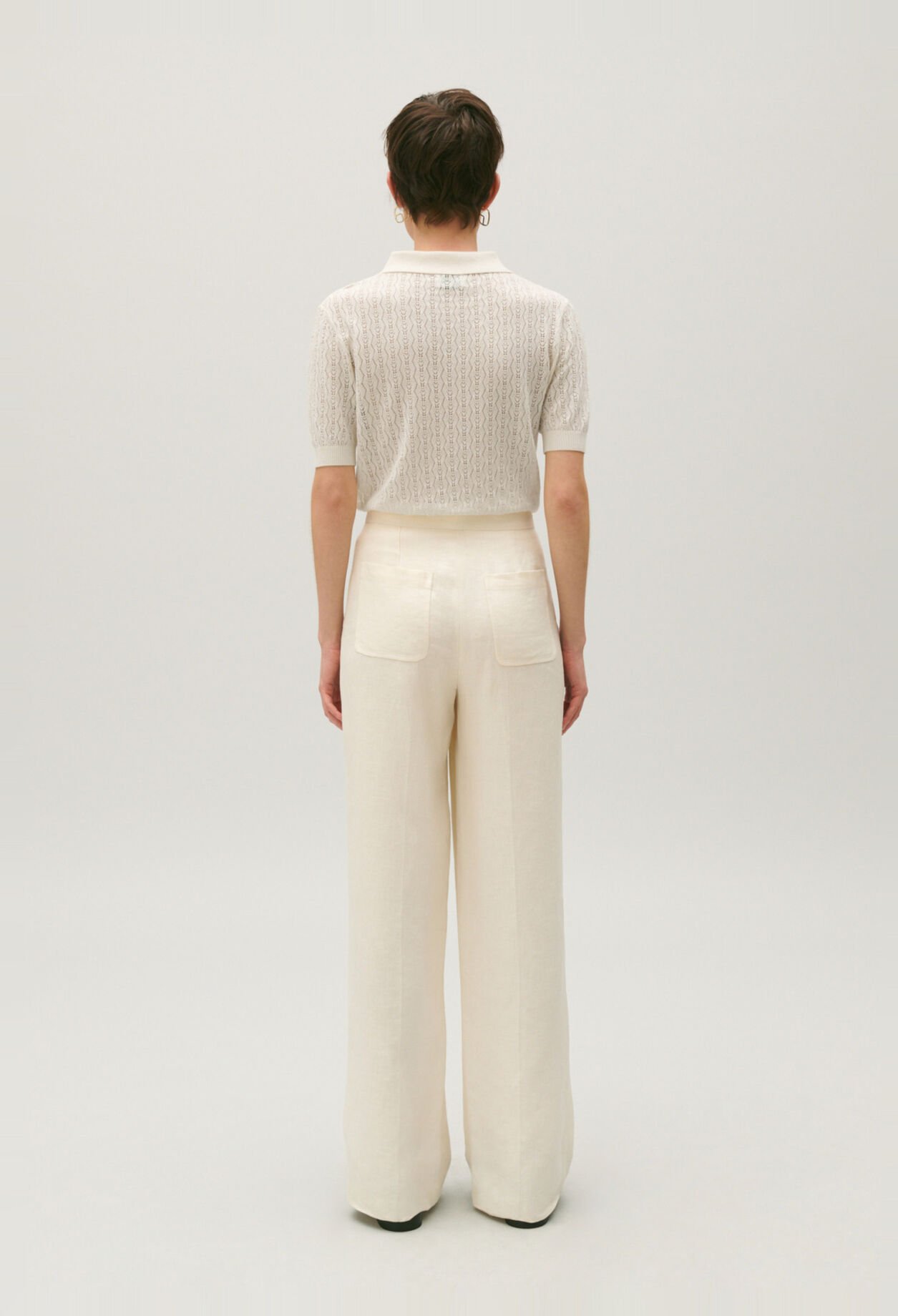Pantalon de tailleur lin mélangé