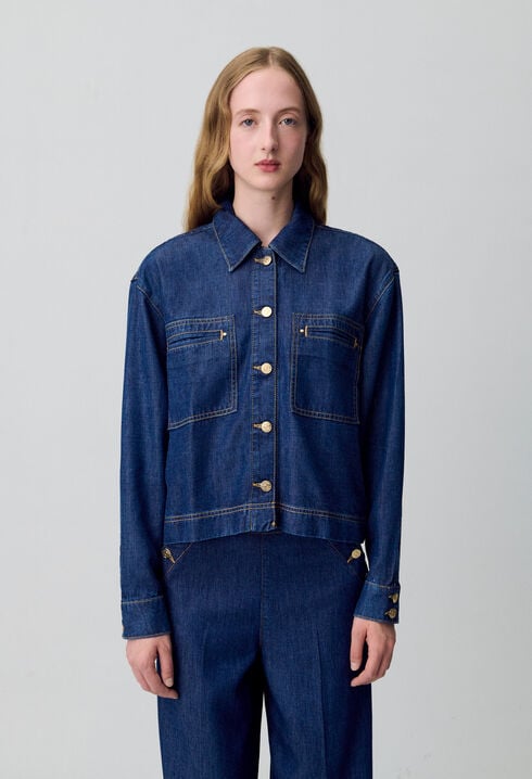 Chemise denim oversize