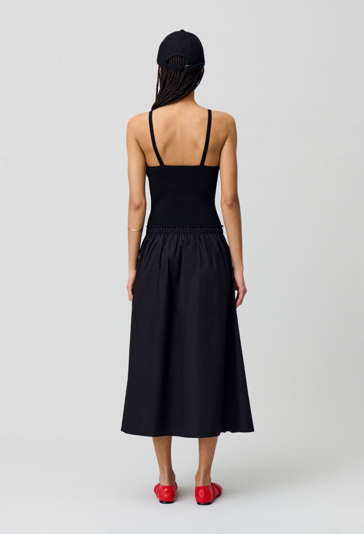 Robe mi-longue buste crochet