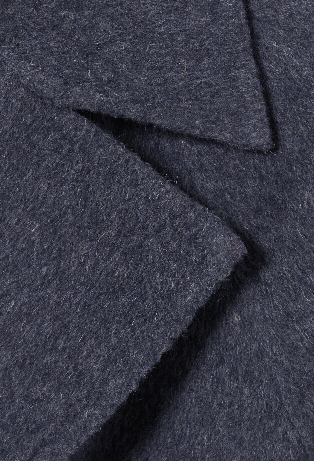 Manteau long ceinturé laine