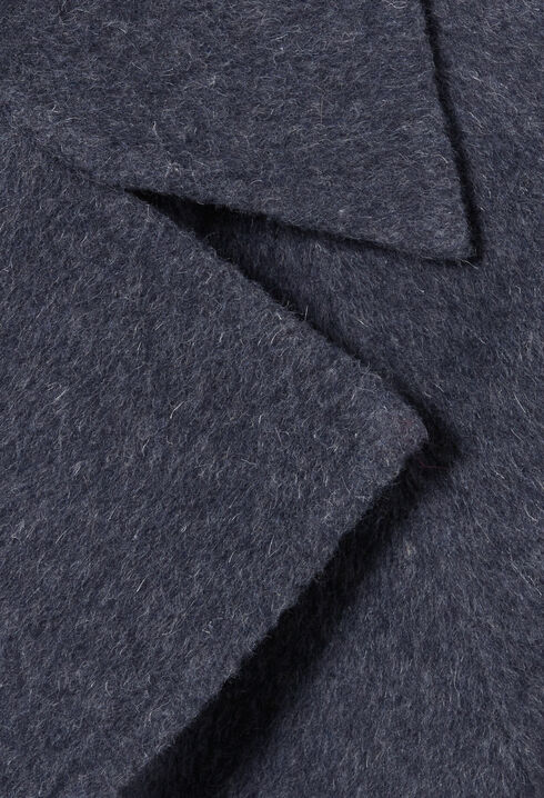 Manteau long ceinturé laine