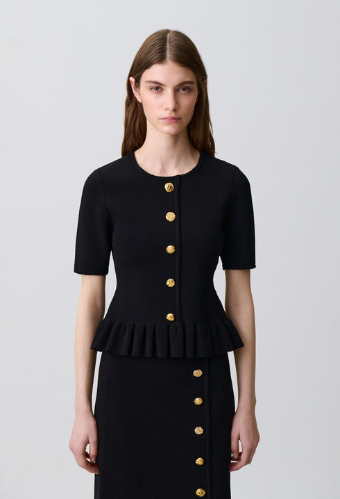 Top maille col rond