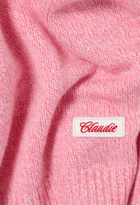 Pull maille col amovible