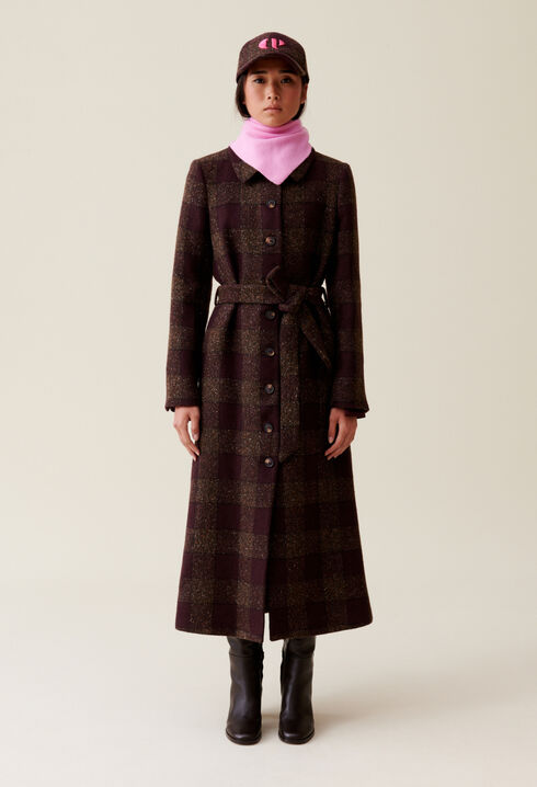 Manteau laine mélangée