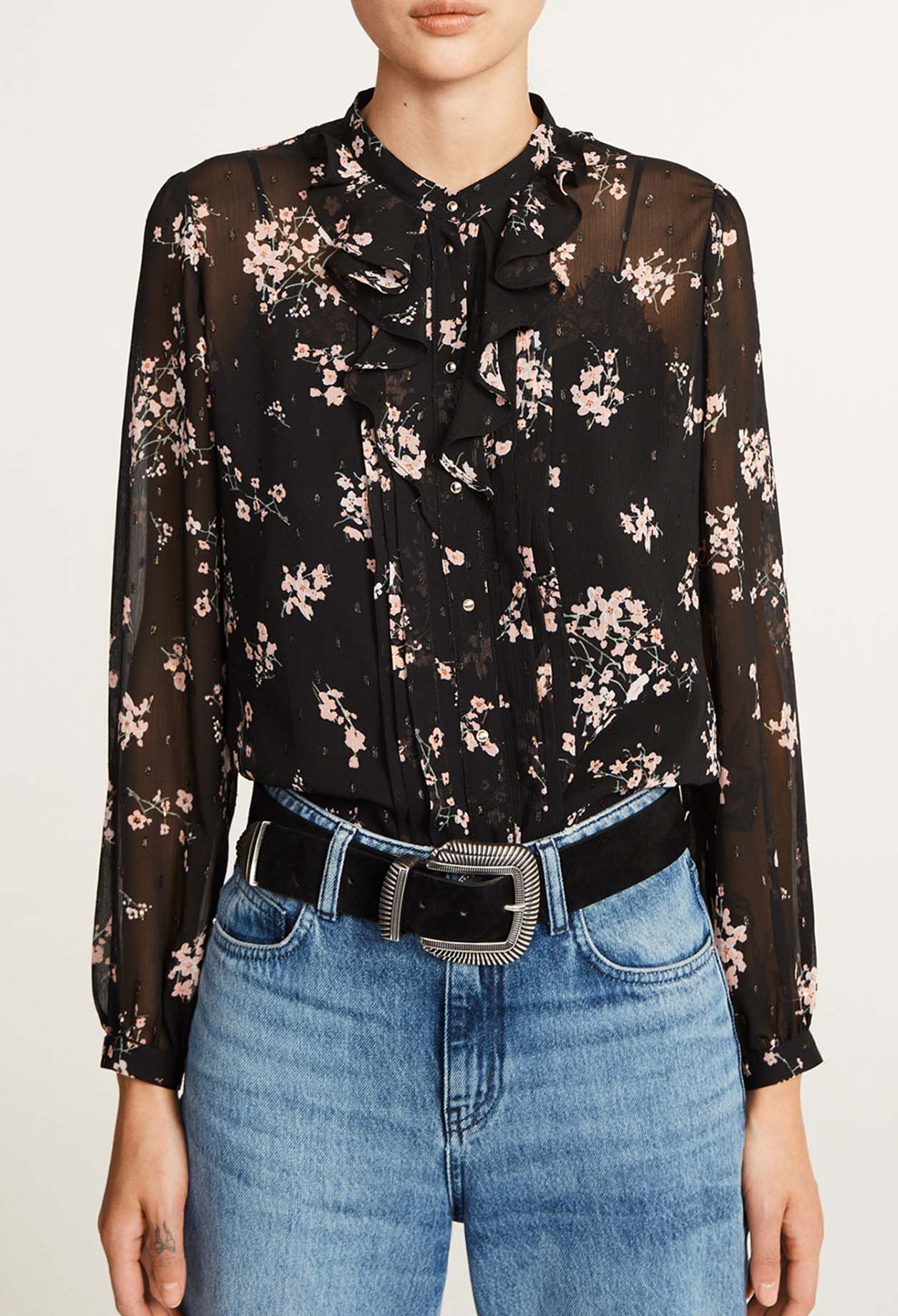 Chemise à fleurs