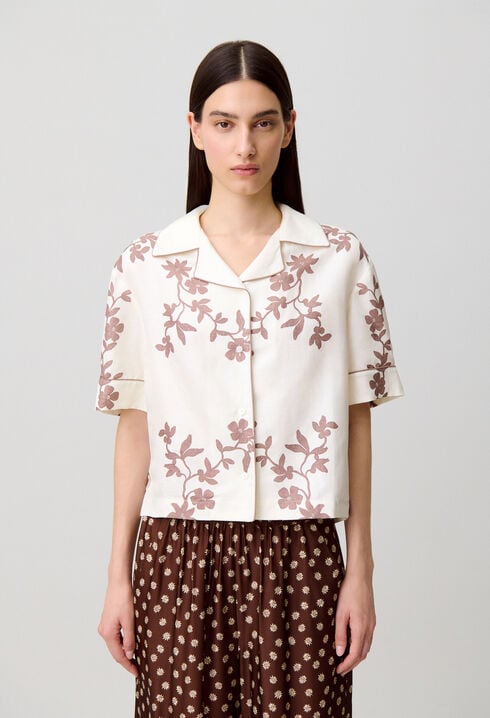 Chemise fleurs