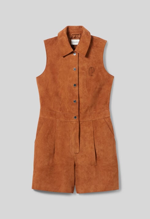 Combinaison cuir sans manches
