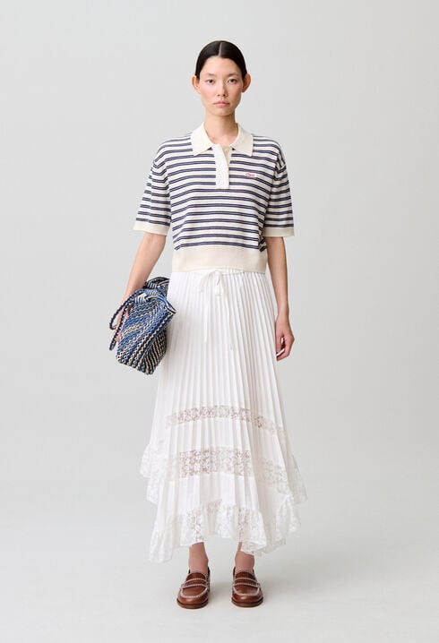 Jupe pliss&eacute;e fleurs