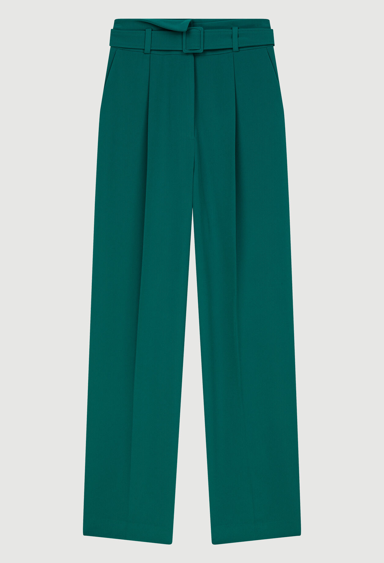 Pantalon carotte ceinturé