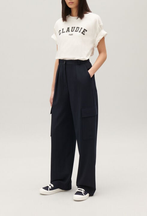 Pantalon cargo marine