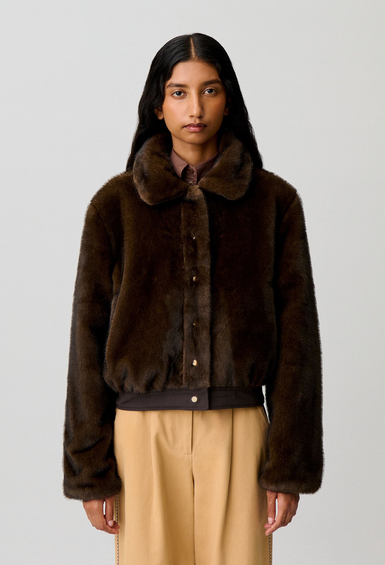 Parka courte nylon r&eacute;versible