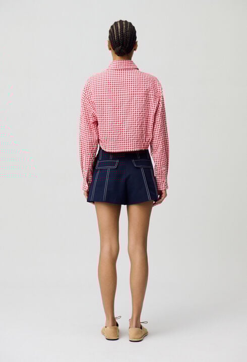 Chemise à carreaux vichy