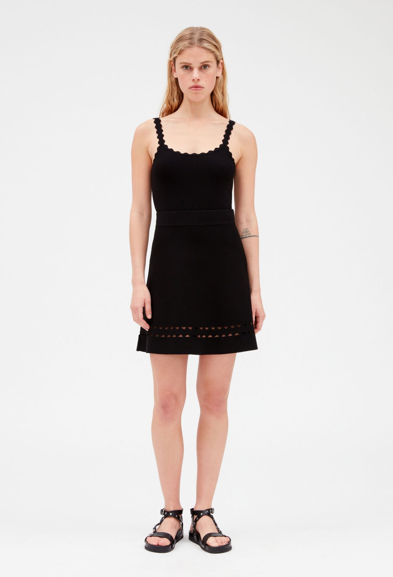 Jupe maille noire