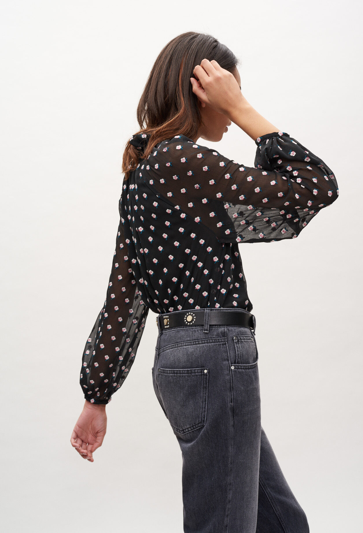 Blouse à imprimé floral