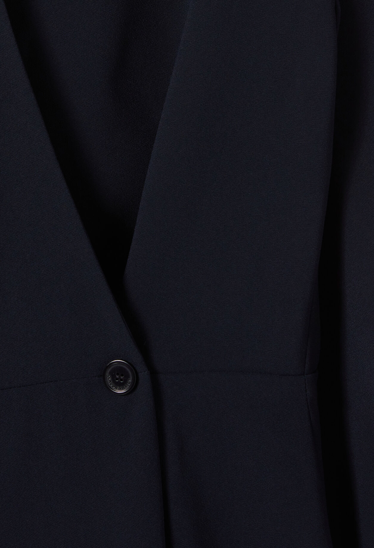 Robe longue fluide croisée marine