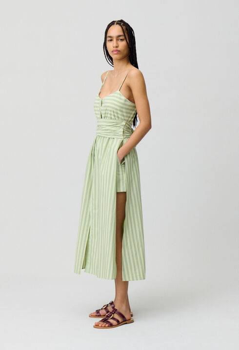 Robe longue à bretelles