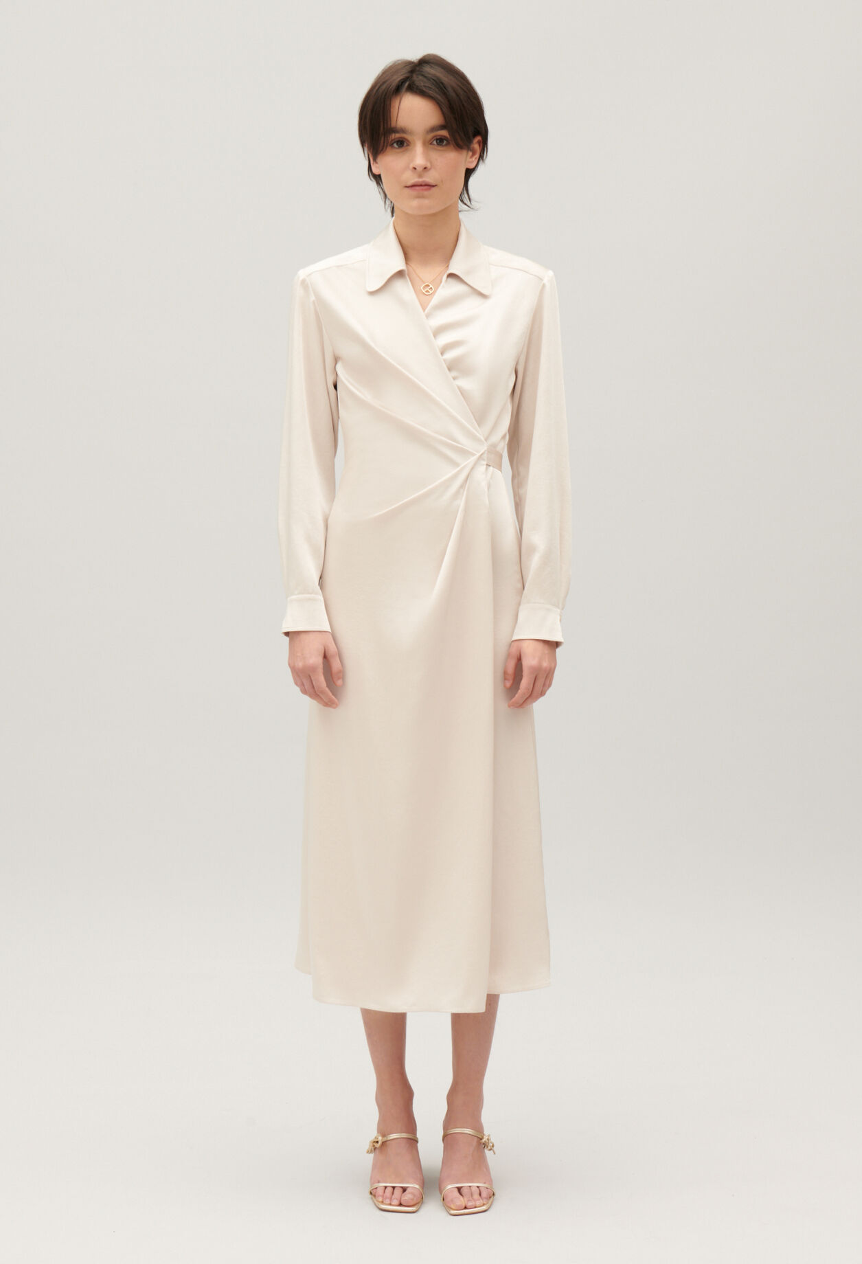 Robe midi portefeuille