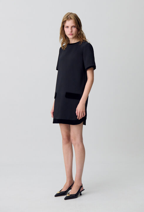 Robe courte velours