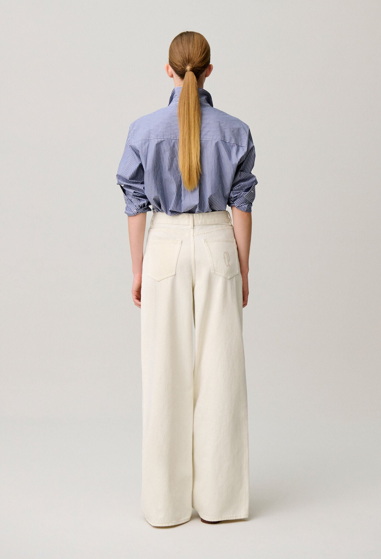 Jean denim broderie CP