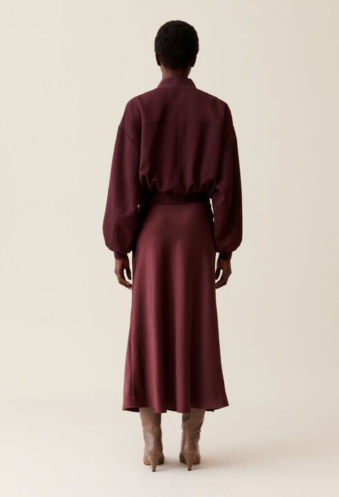 Bomber fluide zippé