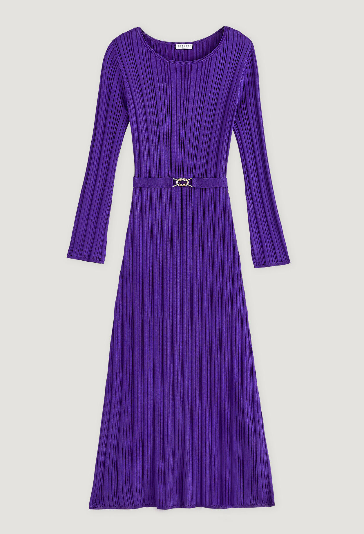 Robe longue violette