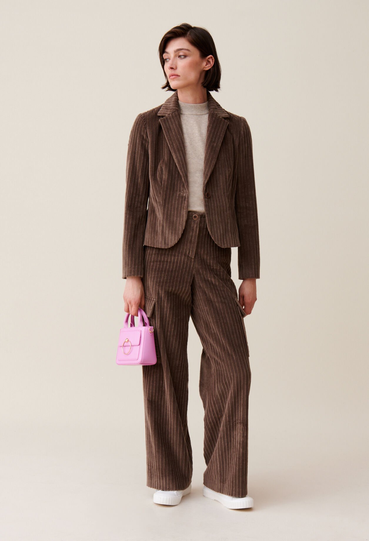 Veste velours cintrée
