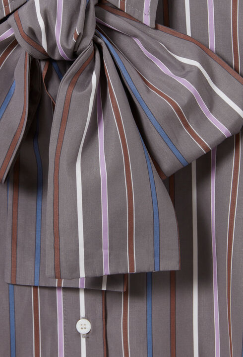 Chemise lavallière rayures