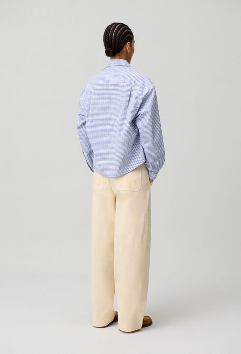 Chemise carreaux poches