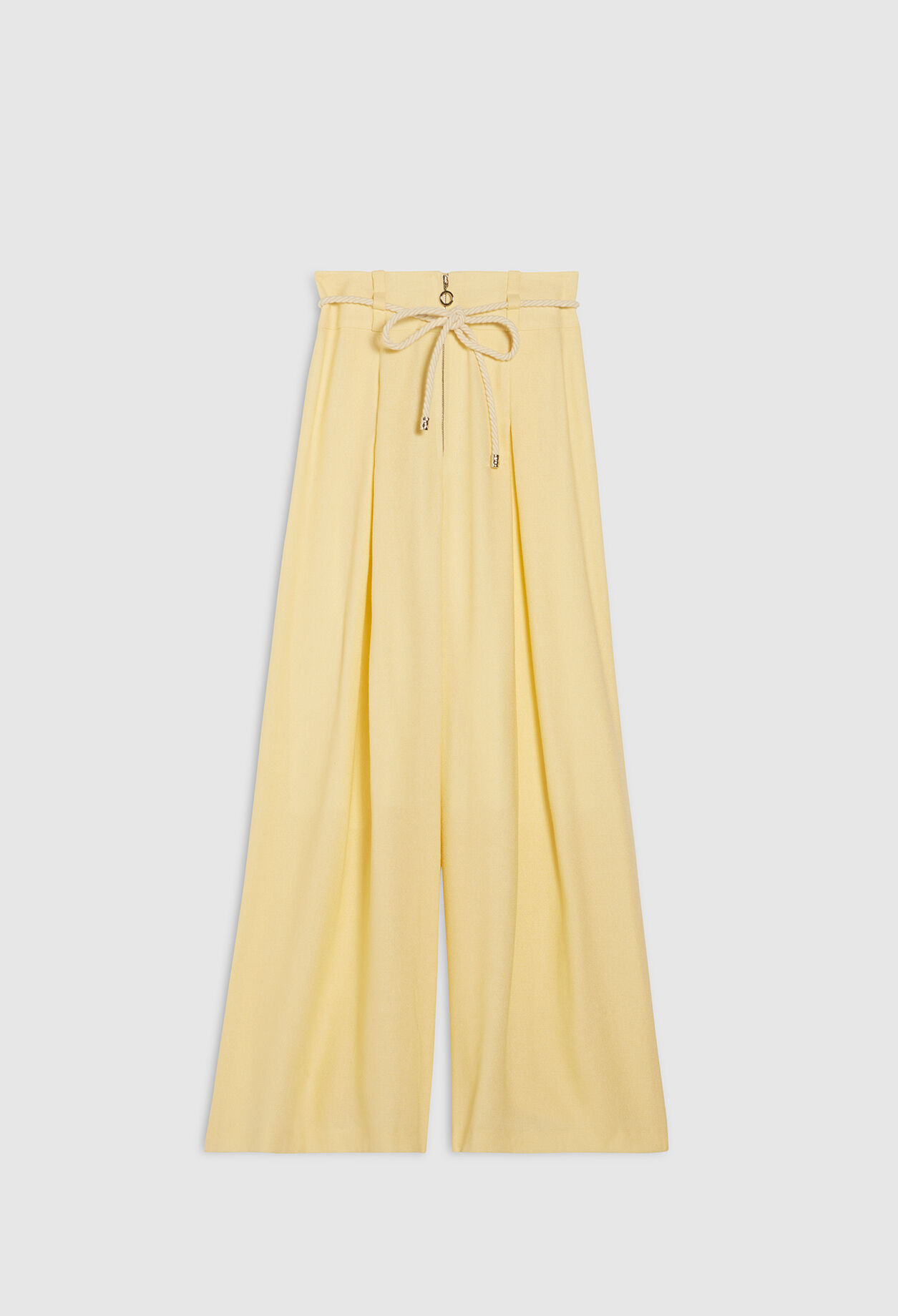 Pantalon long avec ceinture en corde