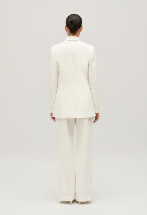 Veste tailleur bimatières