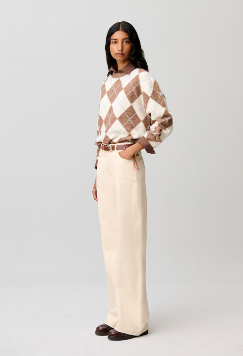 Pull droit  multicolore