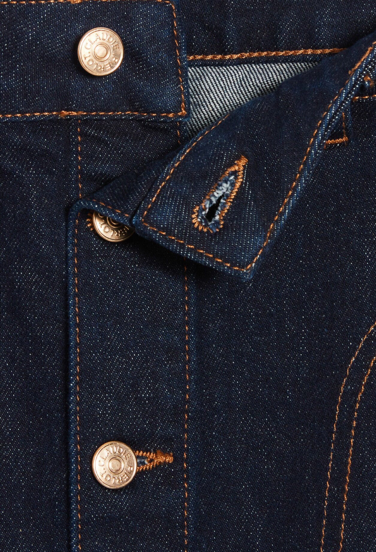 Jupe mi-longue jean bleu