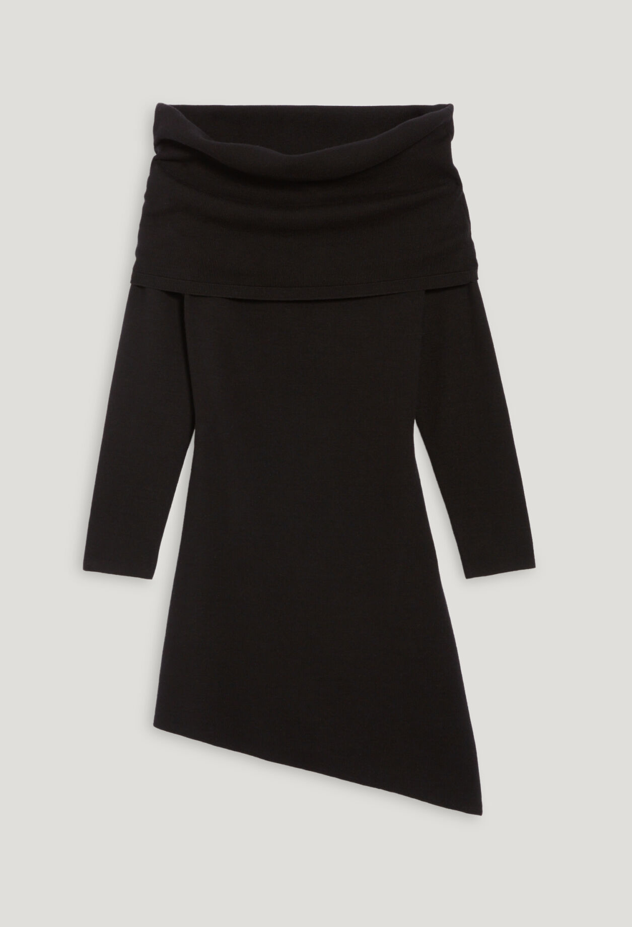 Robe asymétrique maille