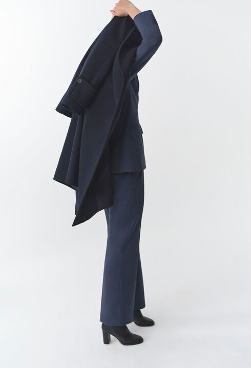 Manteau laine esprit trench-coat