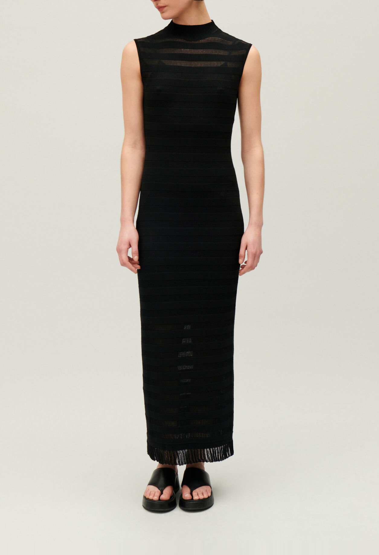 Robe longue tube noire