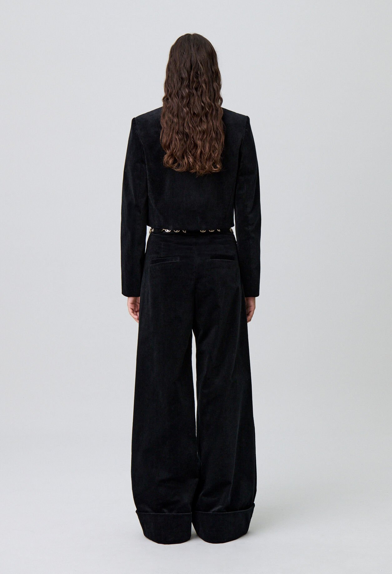 Veste boîte courte velours