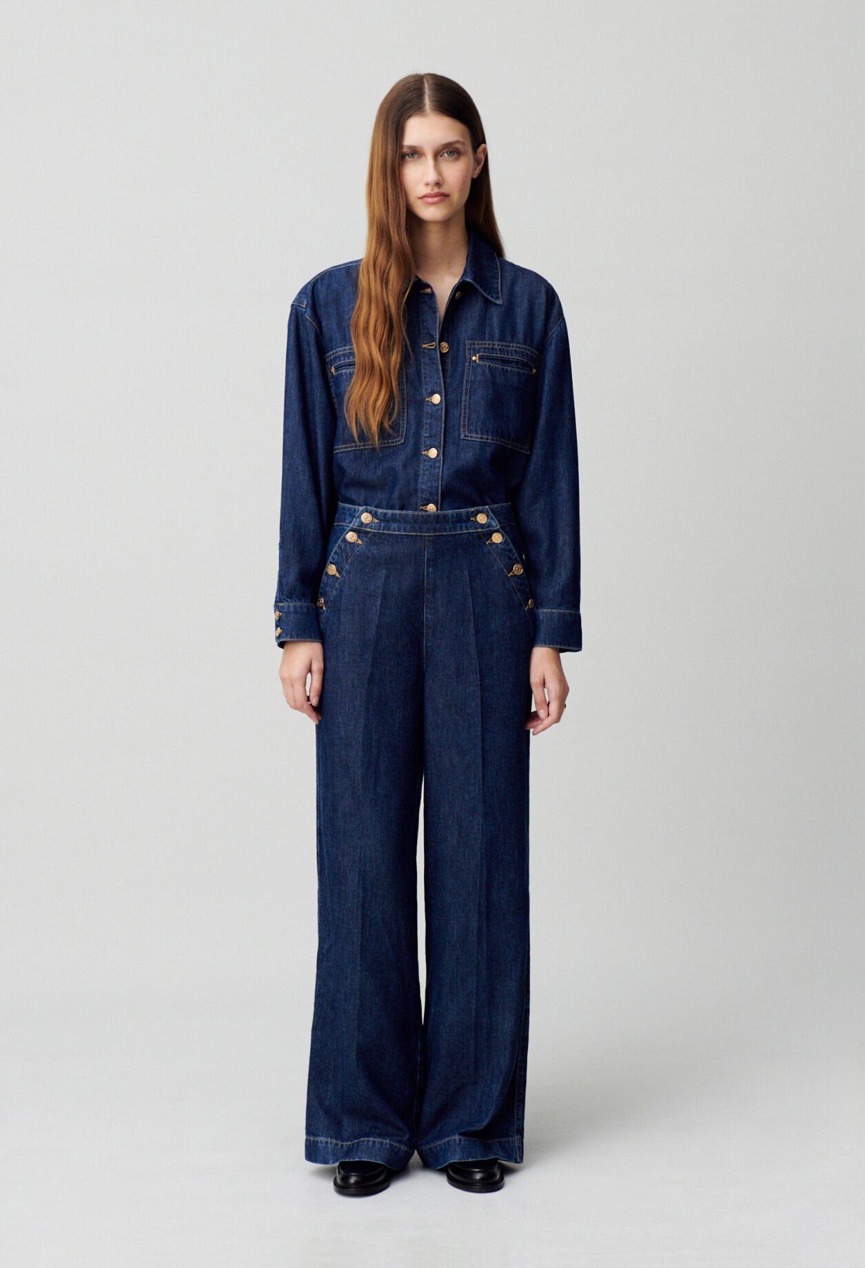 Chemise denim oversize