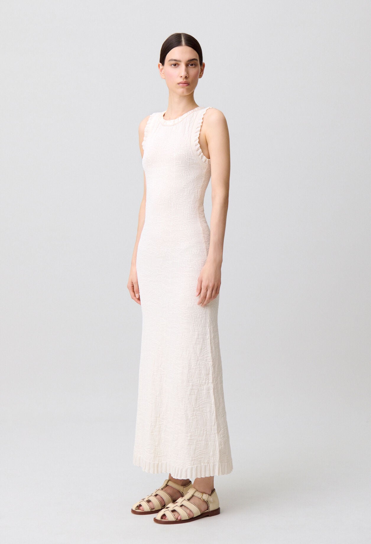 Robe longue maille