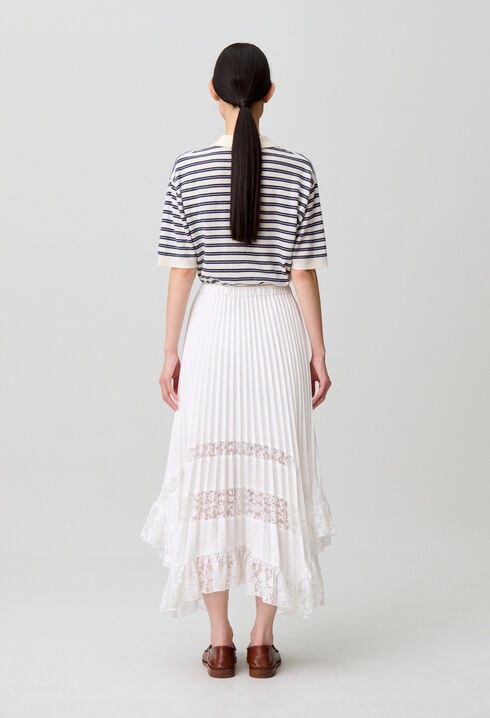 Jupe pliss&eacute;e fleurs