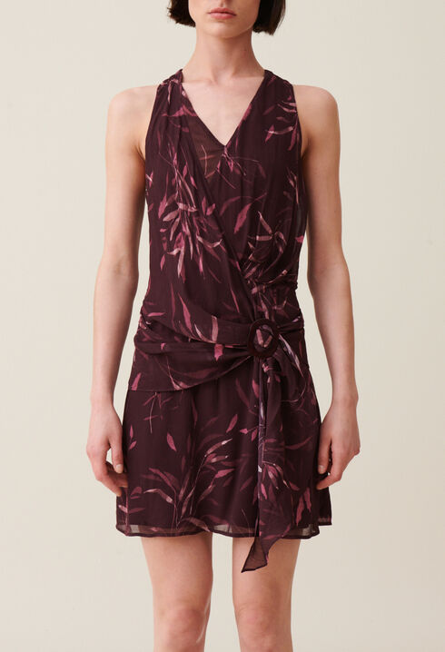 Robe courte fluide sans manches