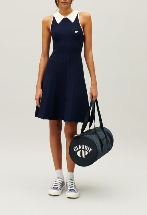 Robe tennis bleu marine
