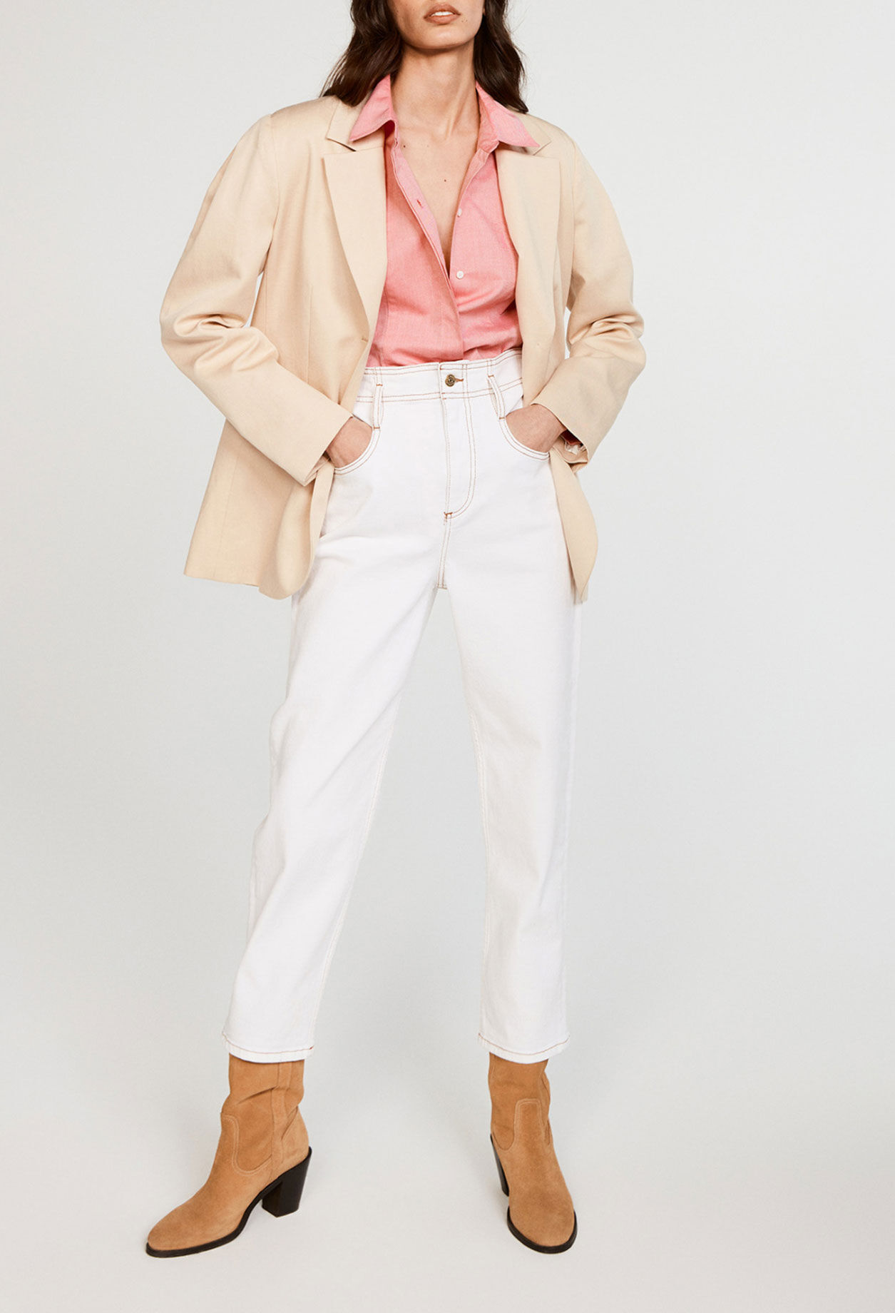 Veste de tailleur droite