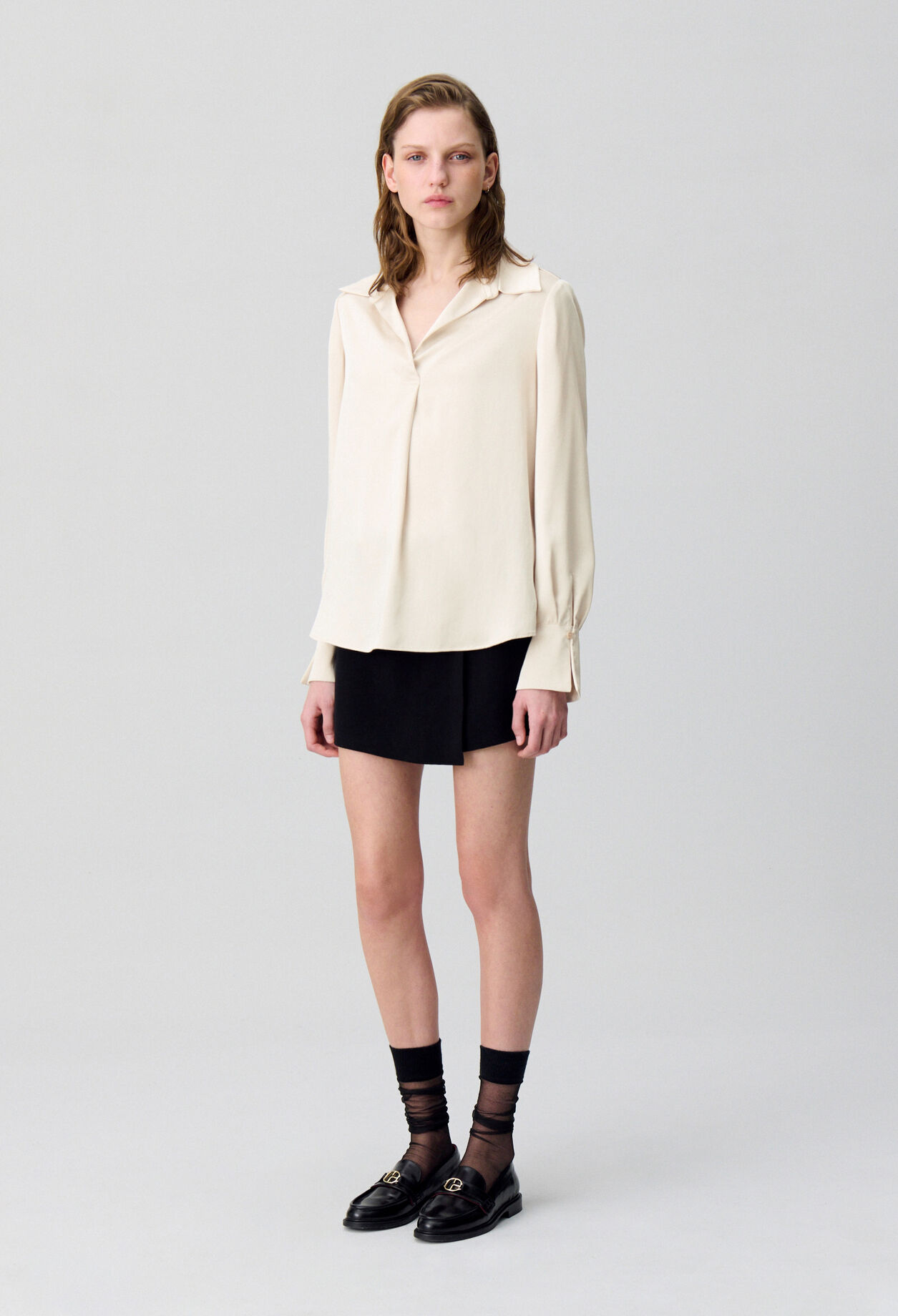 Blouse fluide plissée