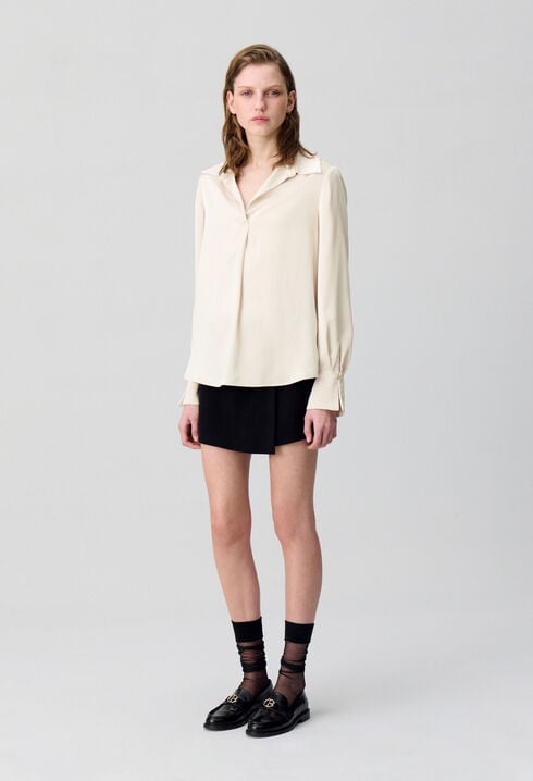 Blouse fluide plissée