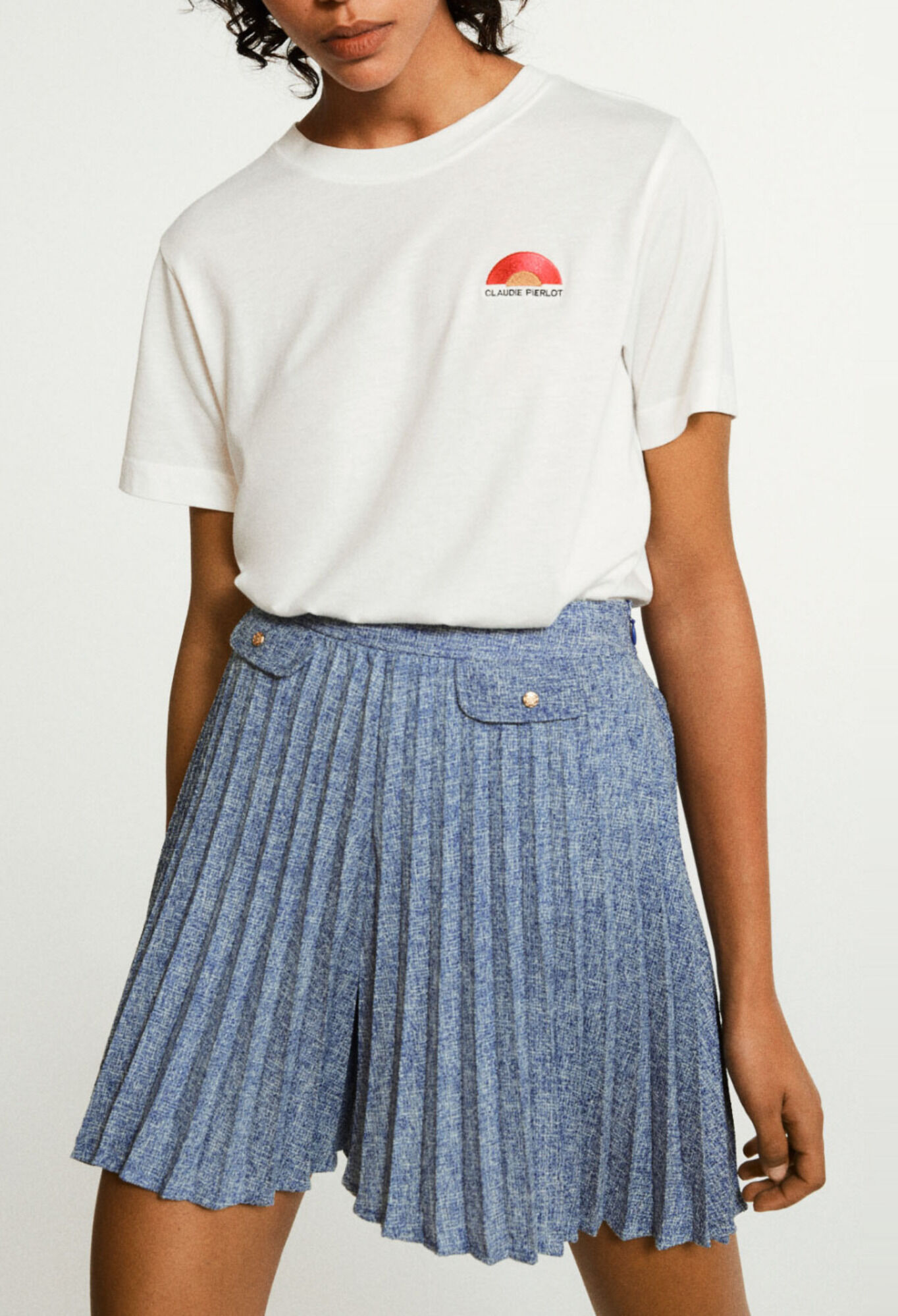 Short plisse