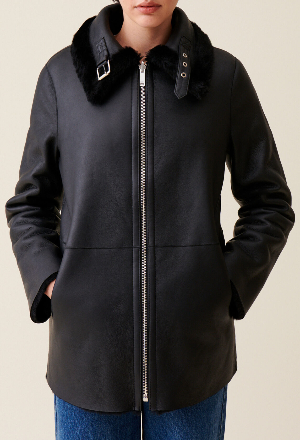 Manteau zipp&eacute; r&eacute;versible