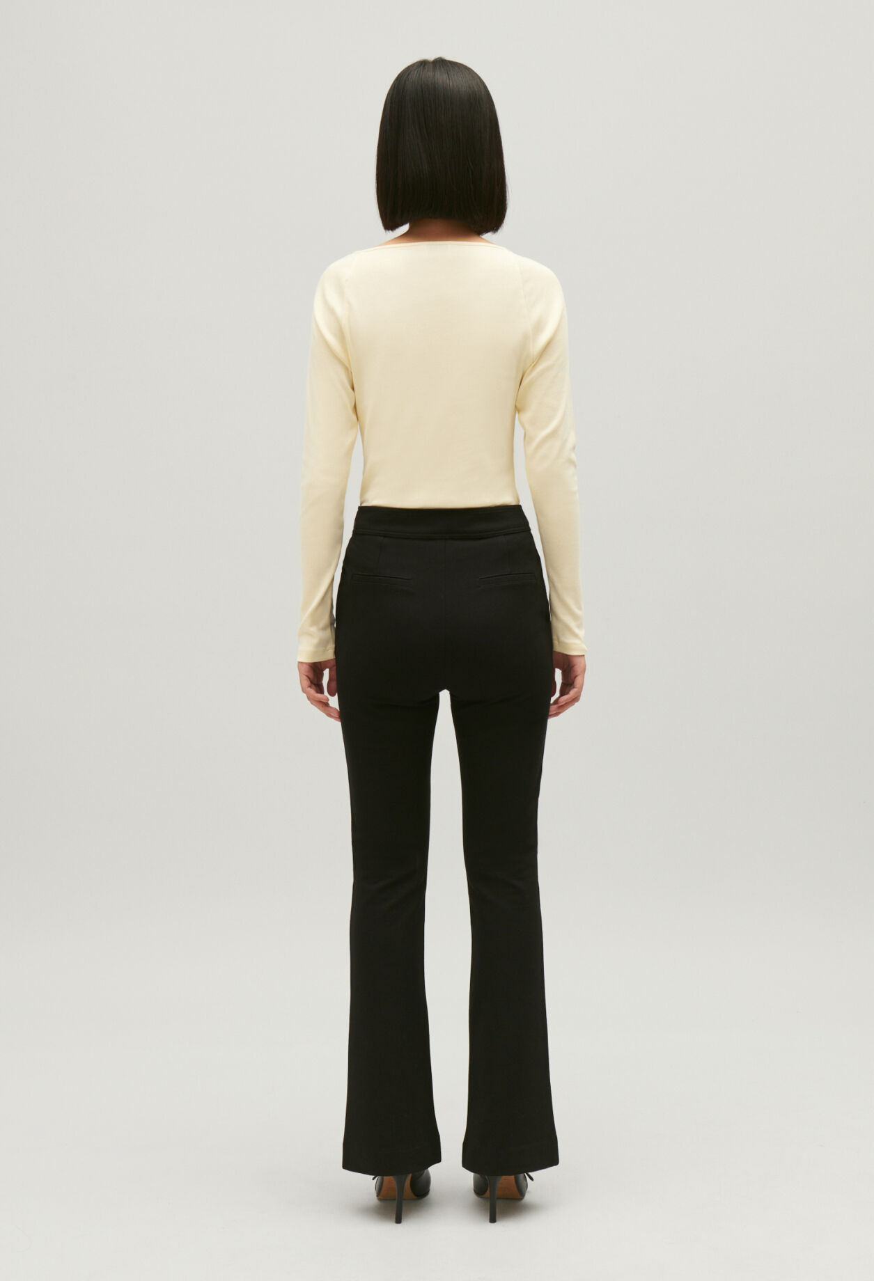 Pantalon tailleur noir